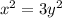 x^{2} =3 y^{2}