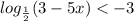 log_{\frac{1}{2}}(3-5x)<-3