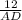 \frac{12}{AD}