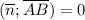 (\overline{n};\overline{AB})=0