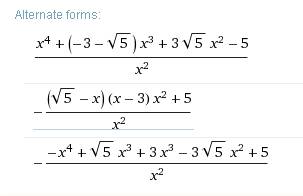 Сократите дробь: х²-5/х²-(3+√5)х+3√