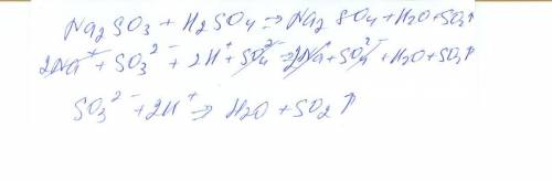 Составьте уравнение реакций в молекулярной полной и сокращенной ионной формах взаимодействия сульфит