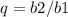 q=b2/b1&#10;