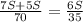 \frac{7S+5S}{70}= \frac{6S}{35}