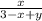 \frac x{3-x+y}