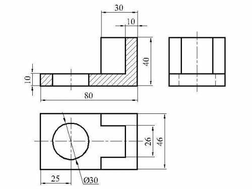 По черчению, , нужно построить 3 вида чертежа в плоскости с разных сторон. ​