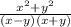 \frac{x^2+y^2}{(x-y)(x+y)}