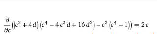 (c^2+4d)(c^4-4c^2d+16d^2)-c^2(c^4-1)