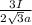 \frac{3I}{2 \sqrt{3} a}