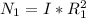 N_1=I*R^2_1