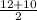 \frac{12+10}{2}