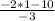 \frac{-2*1-10}{-3}