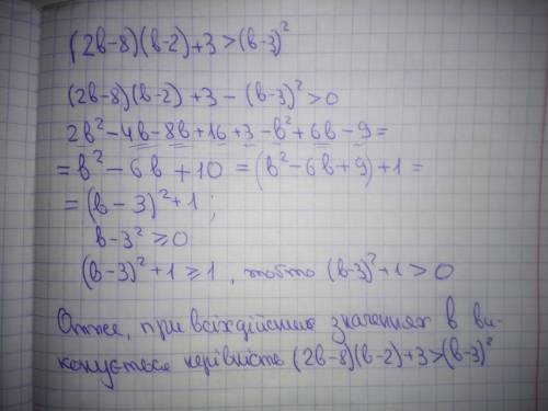 25 . доведіть, що при всіх дійсних значеннях б виконується нерівність