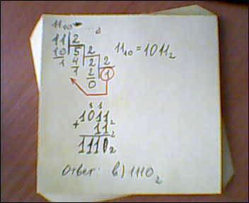 Вычислить сумму двоичного и десятичного чисел 11(2)+11(10). представить результат в двоичной системе