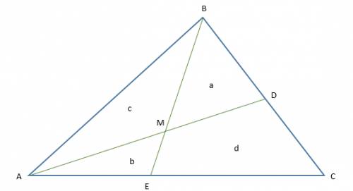 Есть тут хоть одна умняша? сразу , на халяву ни шиша вы не получите. : в треугольнике abc проведены