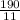 \frac{190}{11}