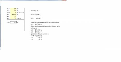 Аэростат,оболочка которого имеет массу м=200 кг, и объем v=350 м^3, наполняют горячим воздухом при н