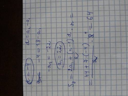 Дана арифметическая прогрессия (an) в которой а2=18,,а3=14 найдите: 1)первый член и разность прогрес