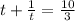 t+\frac{1}{t} =\frac{10}{3}