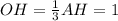 OH= \frac{1}{3}AH=1