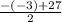 \frac{-(-3)+27}{2}