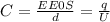 C= \frac{EE0S}{d} = \frac{q}{U}