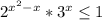 2^{x^2-x}*3^x \leq 1\\&#10;