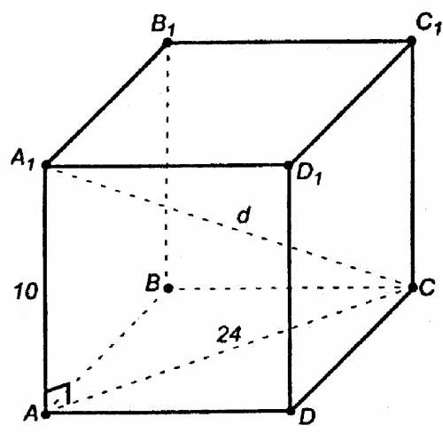 Основанием прямого параллелепипеда является ромб с диагоналями 12 см и 24 см а высота параллелепипед