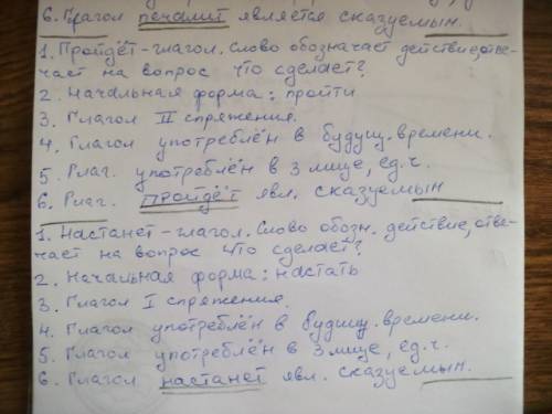 Выполнить морфологический разбор глаголов: «недолго женскую любовь печалит хладная разлука: пройдет