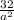 \frac{32}{a^2}