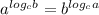a^{log_{c}b}=b^{log_{c}a}