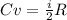 Cv= \frac{i}{2} R