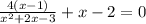 \frac{4(x-1)}{x^2+2x-3}+x-2=0