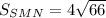 S_{SMN}=4\sqrt{66}