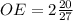 OE= 2 \frac{20}{27}