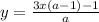 y= \frac{3x(a-1)-1}{a}