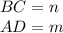 BC=n\\&#10;AD=m