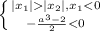 \left \{ {{|x_{1}||x_{2}|, x_{1}<0} \atop {- \frac{a^{3}-2}{2}<0}} \right.