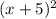 ( x+5)^{2}