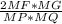 \frac{2MF*MG}{MP*MQ}