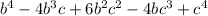 b^4-4b^3c+6b^2c^2-4bc^3+c^4