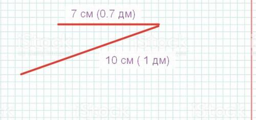 Длина первого звена ломаной 1 дм ,длина второго - на 3 см меньше.начерти эту ломаную.узнай её длину.