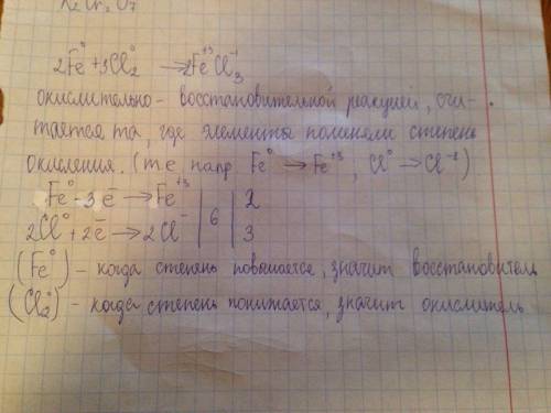 Докажите, что реакция 2fe+3cl3 является окислительно-восстановительной.укажите окислитель и восстано