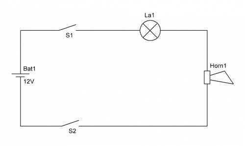 Эл.цепь состоит из батареи элементов,лампы,звонка,и 2-х ключей.если хотя бы один из ключей разомкнут