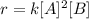 r = k[A]^2[B]