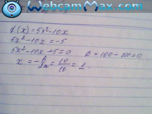 Много функция задана формулой f(x) = 5x² - 10x. найдите значения аргумента x, при которых значение ф