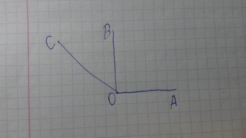Постройте прямой угол аов. проведите луч ос так, чтобы угол вос был острым, а угол аос оказался тупы
