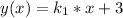 y(x)=k_{1}*x+3