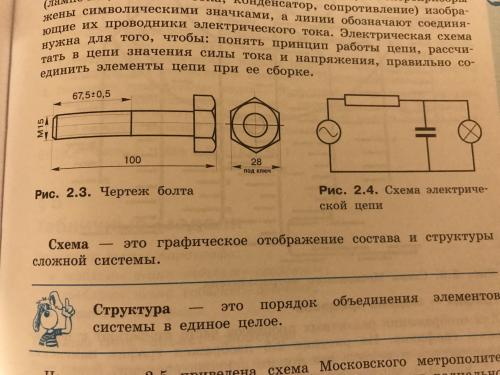 зарисуйте любой пример графической схемы ( кроме примеров , приведённых в учебнике)