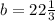 b=22 \frac{1}{3}